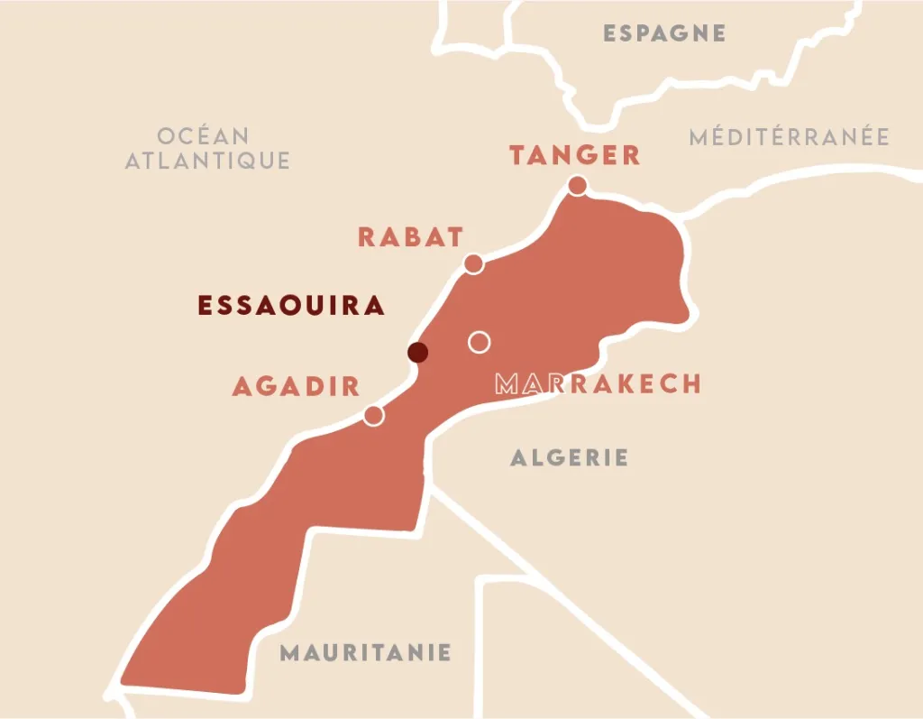 Essaouira coastal town – near Tazgha Caravan Park